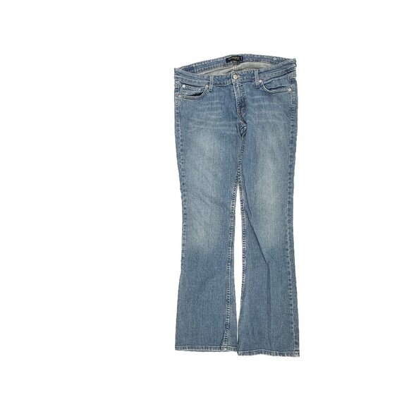 Levi's 524 Too Superlow Bootcut Women's size 13 Long medium Blue Denim jeans - Picture 1 of 4